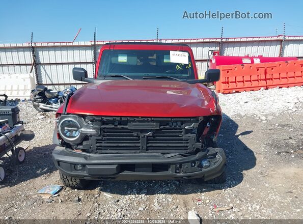 1FMDE5BH6NLB11110 2022 FORD BRONCO Красный Вид щитка приборов