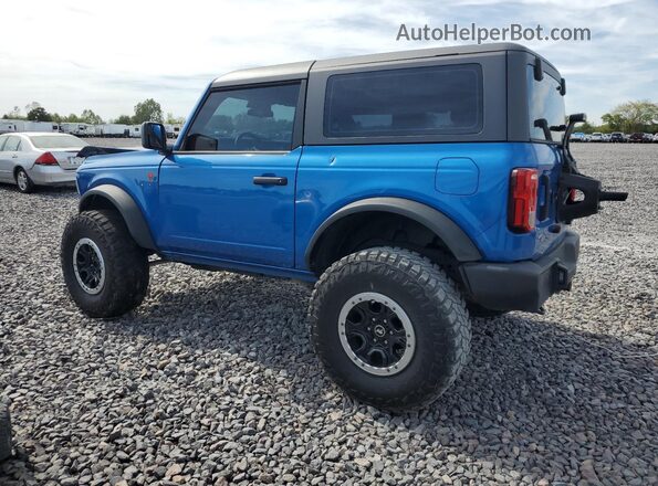 1FMDE5CP3MLB05902 2021 FORD BRONCO Синий Задняя левая четверть