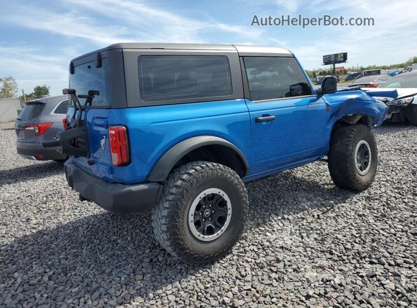 1FMDE5CP3MLB05902 2021 FORD BRONCO Синий Задняя правая четверть