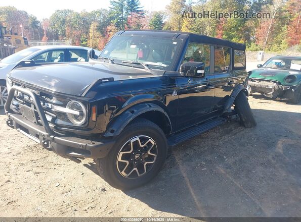 1FMEE5DP0NLA95043 2022 FORD BRONCO Черный Передняя левая четверть