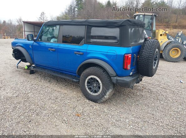 1FMEE5DP5NLB55141 2022 FORD BRONCO Синий Задняя левая четверть