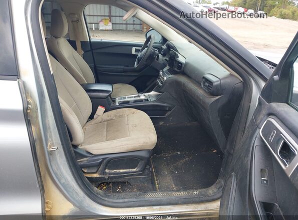 1FMSK7BH6LGC22077 2020 FORD FORD EXPLORER Silver Widok wnętrza z przodu