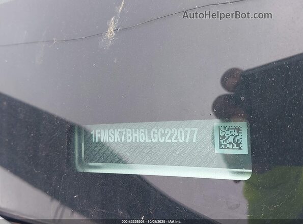 1FMSK7BH6LGC22077 2020 FORD FORD EXPLORER Silver Widok komory silnika