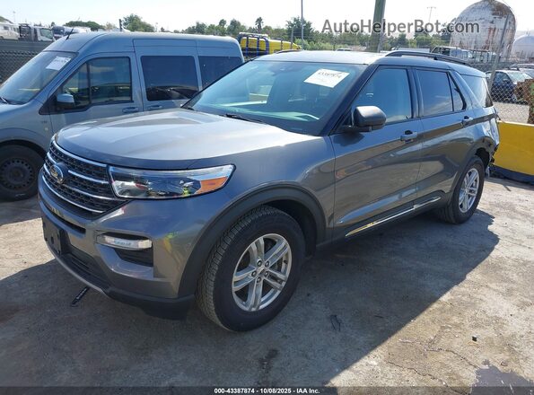 1FMSK7DH2NGA69777 2022 FORD FORD EXPLORER Gray Передня ліва чверть