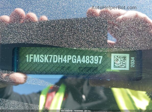 1FMSK7DH4PGA48397 2023 FORD FORD EXPLORER Blue Widok komory silnika
