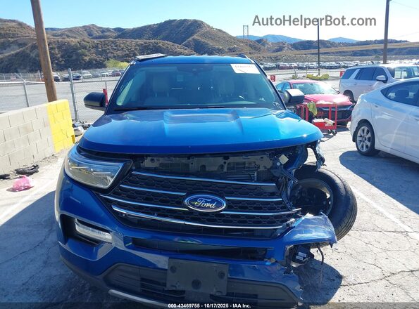 1FMSK7DH4PGA48397 2023 FORD FORD EXPLORER Blue Widok zestawu wskaźników