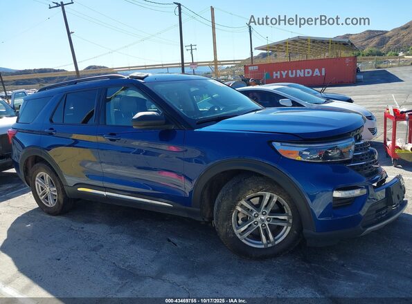 1FMSK7DH4PGA48397 2023 FORD FORD EXPLORER Blue Widok wnętrza z tyłu