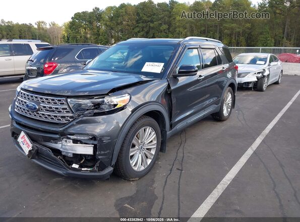 1FMSK7FH4LGC41396 2020 FORD FORD EXPLORER Gray Передня ліва чверть