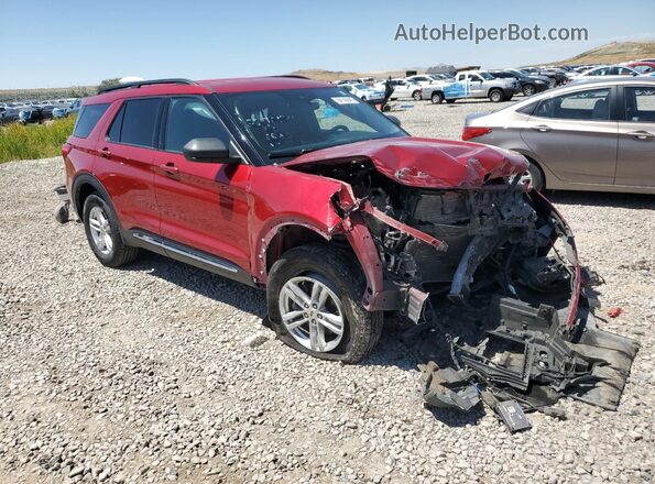 1FMSK8DH1LGA16099 2020 FORD FORD EXPLORER Красный Передняя правая четверть