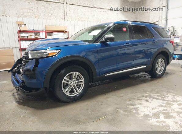 1FMSK8DH1LGB55083 2020 FORD FORD EXPLORER Blue Передня ліва чверть