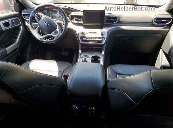 1FMSK8DH1MGA29114 2021 FORD FORD EXPLORER Gray Widok deski rozdzielczej