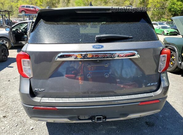 1FMSK8DH1MGA29114 2021 FORD FORD EXPLORER Gray Widok z tyłu