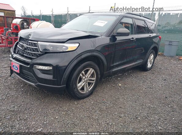 1FMSK8DH2LGD04410 2020 FORD FORD EXPLORER Black წინა მარცხენა ხედი სამი მეოთხედიდან