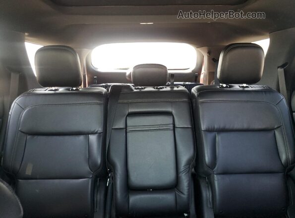 1FMSK8DH3LGA46379 2020 FORD FORD EXPLORER Red Rear seats view