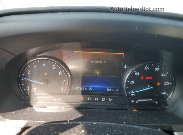 1FMSK8DH3LGA46379 2020 FORD FORD EXPLORER Red Instrument cluster view