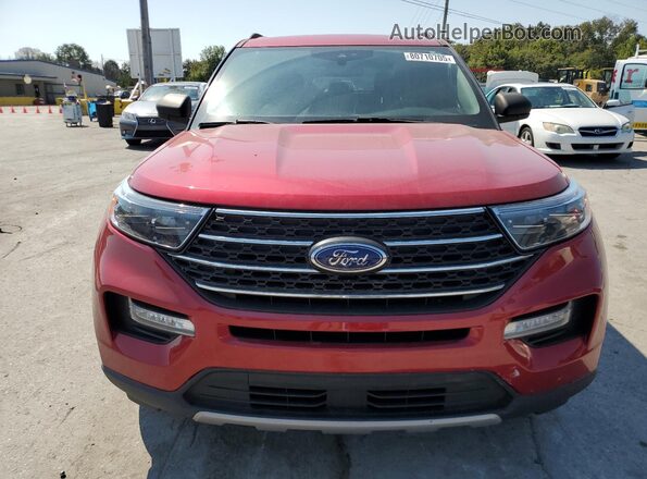 1FMSK8DH3LGA46379 2020 FORD FORD EXPLORER Red Front view