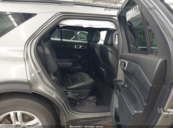 1FMSK8DH4LGC26745 2020 FORD FORD EXPLORER Gray Vista de la etiqueta del VIN