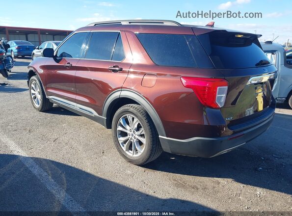 1FMSK8DH5LGA37232 2020 FORD FORD EXPLORER Burgundy უკანა მარცხენა