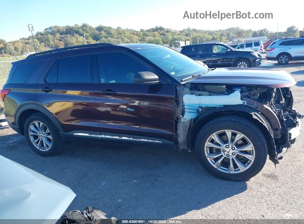1FMSK8DH5LGA37232 2020 FORD FORD EXPLORER Burgundy უკანა სალონის ხედი