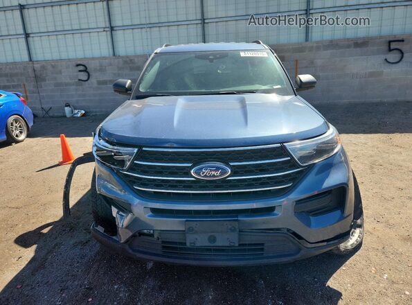 1FMSK8DH5LGC46728 2020 FORD FORD EXPLORER Бирюзовый Вид спереди