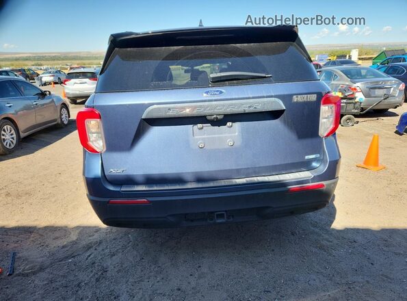 1FMSK8DH5LGC46728 2020 FORD FORD EXPLORER Бирюзовый Вид сзади