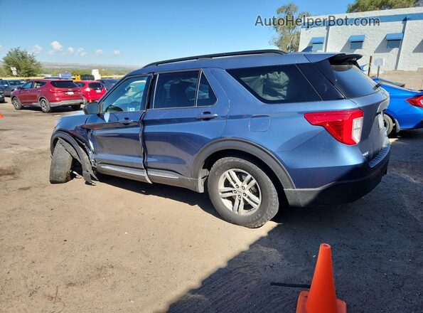 1FMSK8DH5LGC46728 2020 FORD FORD EXPLORER Бирюзовый Задняя левая четверть
