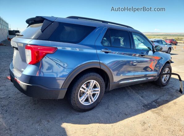 1FMSK8DH5LGC46728 2020 FORD FORD EXPLORER Бирюзовый Задняя правая четверть