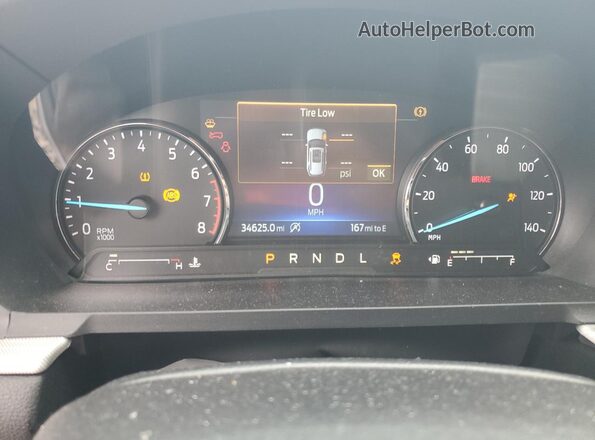 1FMSK8DH5RGA49034 2024 FORD FORD EXPLORER Gray Вид щитка приладів