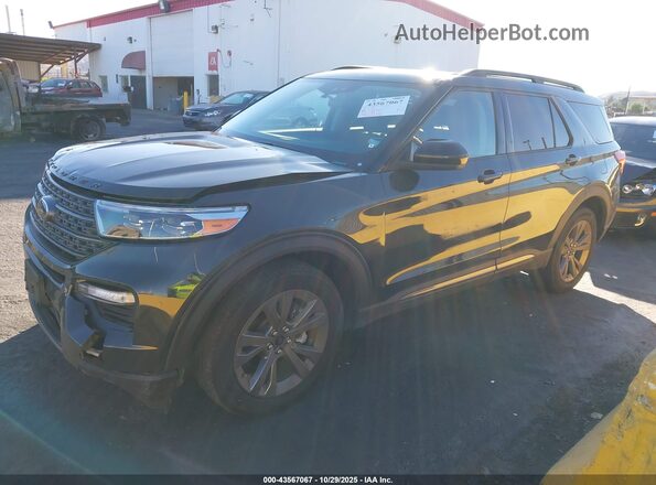 1FMSK8DH6NGC12557 2022 FORD FORD EXPLORER Gray Առջևի ձախ երեք քառորդ տեսարան