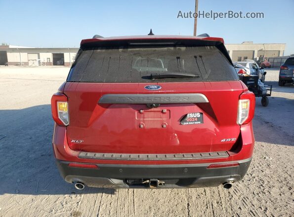 1FMSK8DH6NGC32551 2022 FORD FORD EXPLORER Red Հետևի տեսք