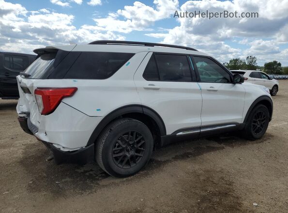 1FMSK8DH7LGB02419 2020 FORD FORD EXPLORER Белый Задняя правая четверть