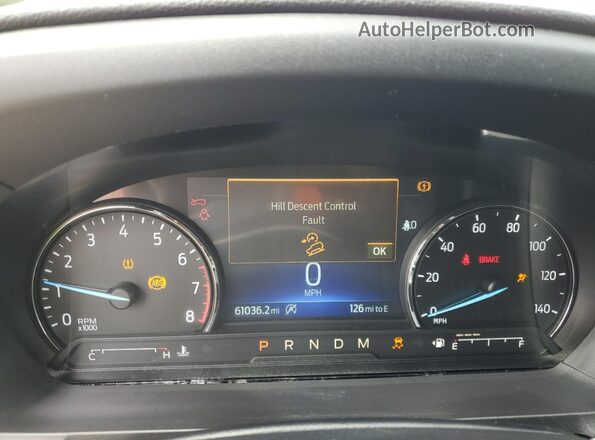 1FMSK8DH7LGB02419 2020 FORD FORD EXPLORER Белый Вид щитка приборов