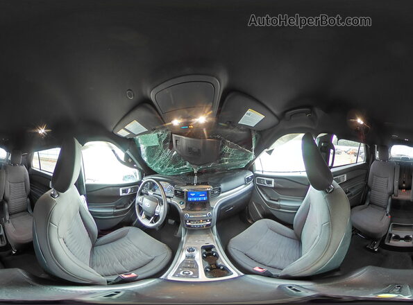 1FMSK8DH7LGB09452 2020 FORD FORD EXPLORER White Vista interior de 360 grados