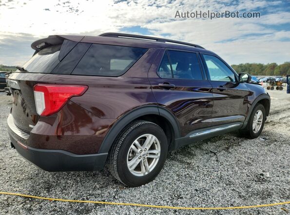 1FMSK8DH7LGB32763 2020 FORD FORD EXPLORER Бордовый Задняя правая четверть