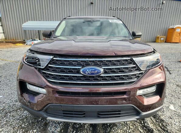 1FMSK8DH7LGB32763 2020 FORD FORD EXPLORER Бордовый Вид спереди