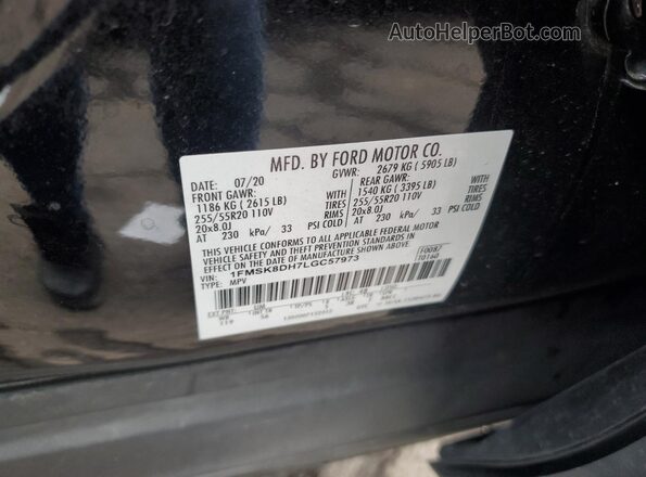 1FMSK8DH7LGC57973 2020 FORD FORD EXPLORER Black Շարժիչի բաժամունքի տեսք
