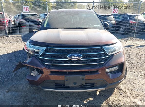 1FMSK8DH8LGB44985 2020 FORD FORD EXPLORER Коричневый Вид щитка приборов