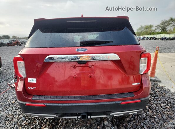 1FMSK8DH9LGA63493 2020 FORD FORD EXPLORER Red Widok z tyłu