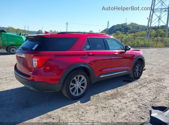 1FMSK8DH9LGB81107 2020 FORD FORD EXPLORER Maroon Trasero derecho