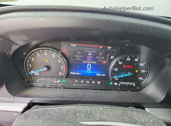 1FMSK8DHXLGA89679 2020 FORD FORD EXPLORER Gray Вид щитка приладів