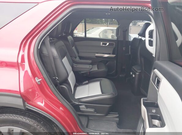 1FMSK8DHXRGA09547 2024 FORD FORD EXPLORER Red Vista de la etiqueta del VIN