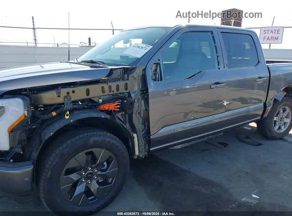 1FT6W1EVXPWG52831 2023 FORD F-150 LIGHTNING Gray წინა ხედი