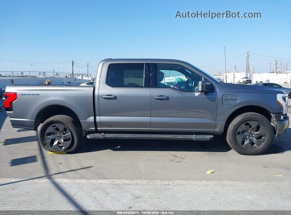 1FT6W1EVXPWG52831 2023 FORD F-150 LIGHTNING Gray სალონის 360-გრადუსიანი ხედი