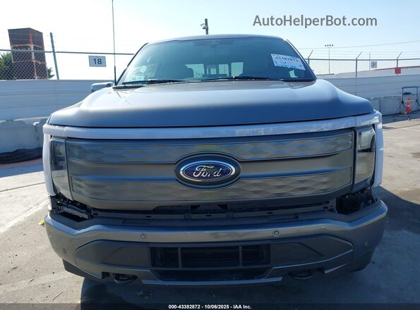 1FT6W1EVXPWG52831 2023 FORD F-150 LIGHTNING Gray უკანა სალონის ხედი