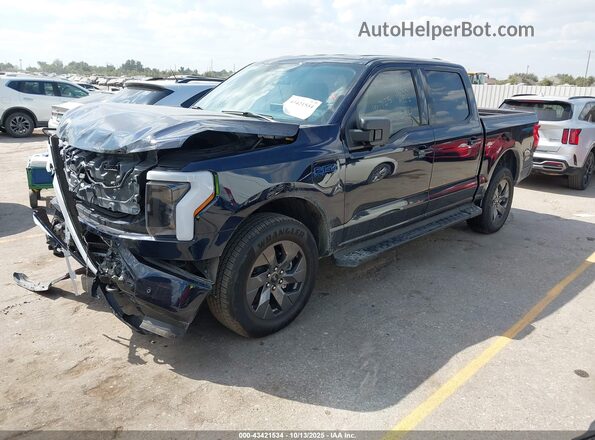 1FT6W3L78SWG01630 2025 FORD F-150 LIGHTNING Black Առջևի ձախ երեք քառորդ տեսարան