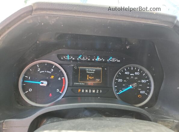 1FT7W2BT2JEB89383 2018 FORD F250 Silver ხელსაწყოთა პანელის ხედი