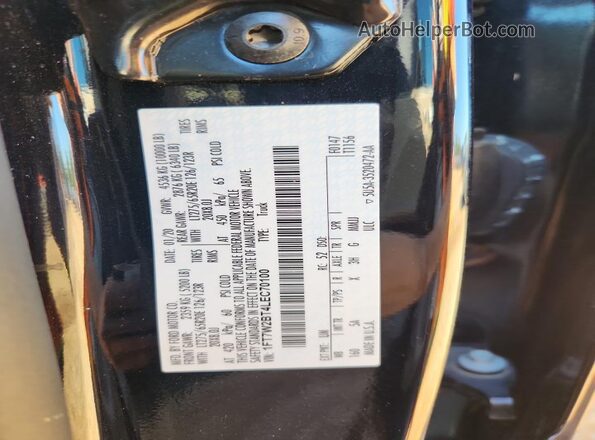 1FT7W2BT4LEC70100 2020 FORD F250 Black VIN sticker view