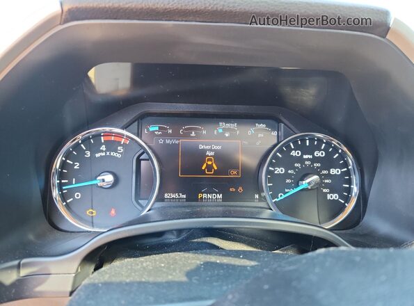 1FT7W2BT4LEC70100 2020 FORD F250 Black Instrument cluster view