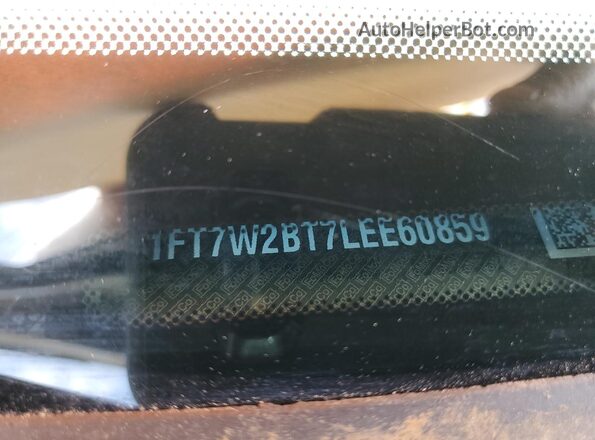 1FT7W2BT7LEE60859 2020 FORD F250 Gray ძრავის განყოფილების ხედი