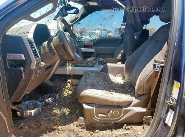 1FT7W2BT8HEC01224 2017 FORD F250 Blue წინა სალონის ხედი